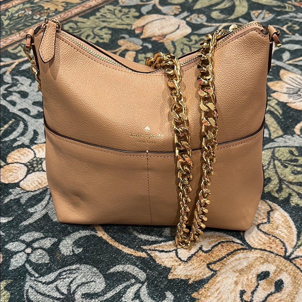Kate Spade Tan Leather Shoulder Bag